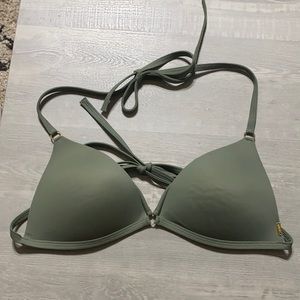 Green bikini top